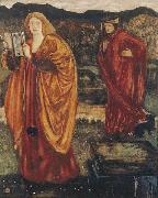 Edward Burne-Jones Merlin and Nimue USA oil painting artist